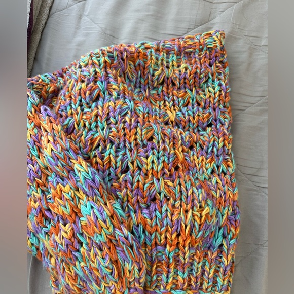 Princess Polly Knitted Cropped Rainbow Cardigan - Picture 3 of 6